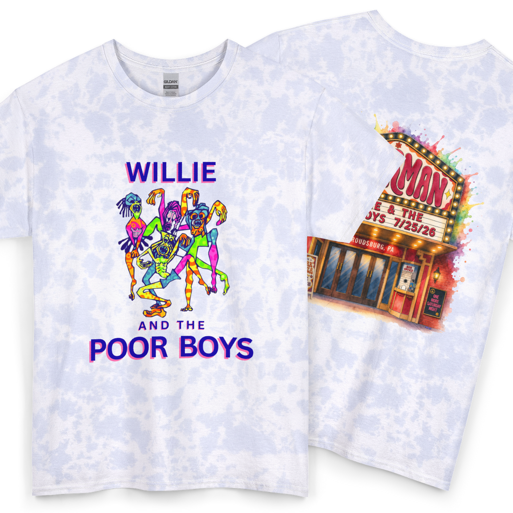 Unisex Willie & The Poor Boys Sherman Reunion Tie Dye Softstyle Cotton Tee