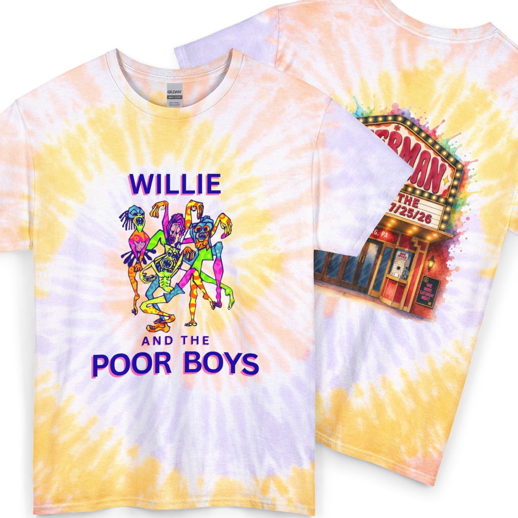 Unisex Willie & The Poor Boys Sherman Reunion Tie Dye Softstyle Cotton Tee