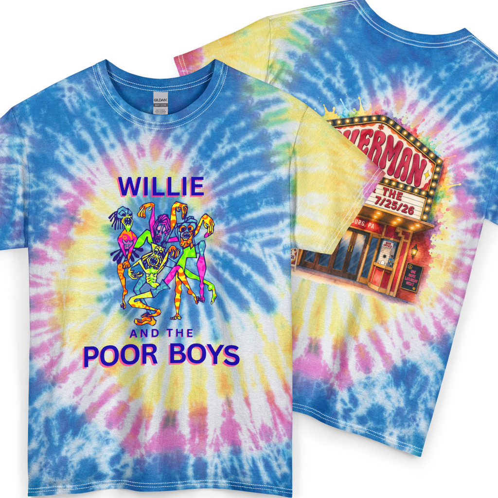 Unisex Willie & The Poor Boys Sherman Reunion Tie Dye Softstyle Cotton Tee