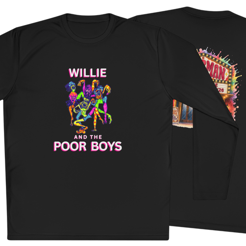 Lightweight Willie & The Poor Boys Sherman Reunion Artwork Long Sleeve Tee