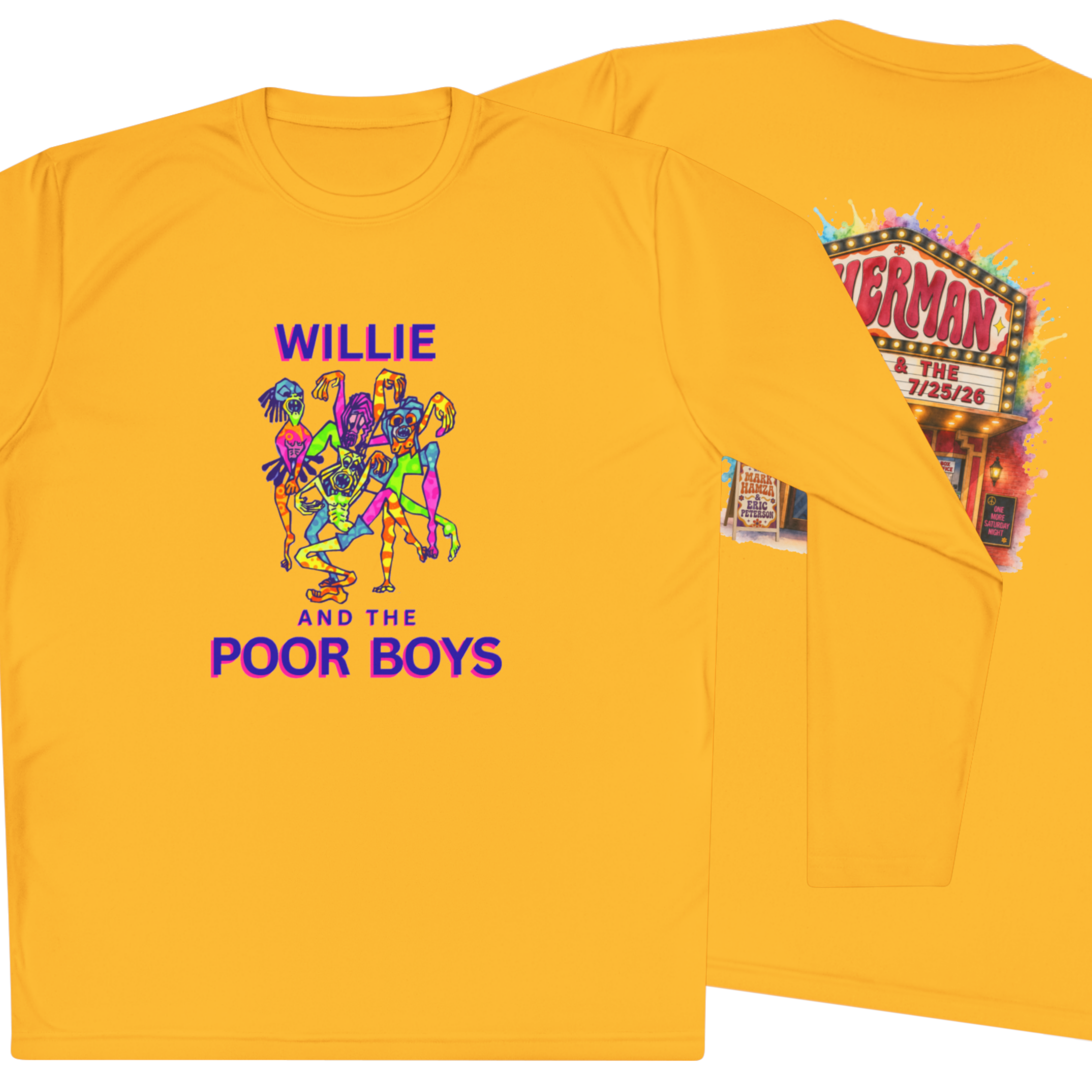 Lightweight Willie & The Poor Boys Sherman Reunion Artwork Long Sleeve Tee