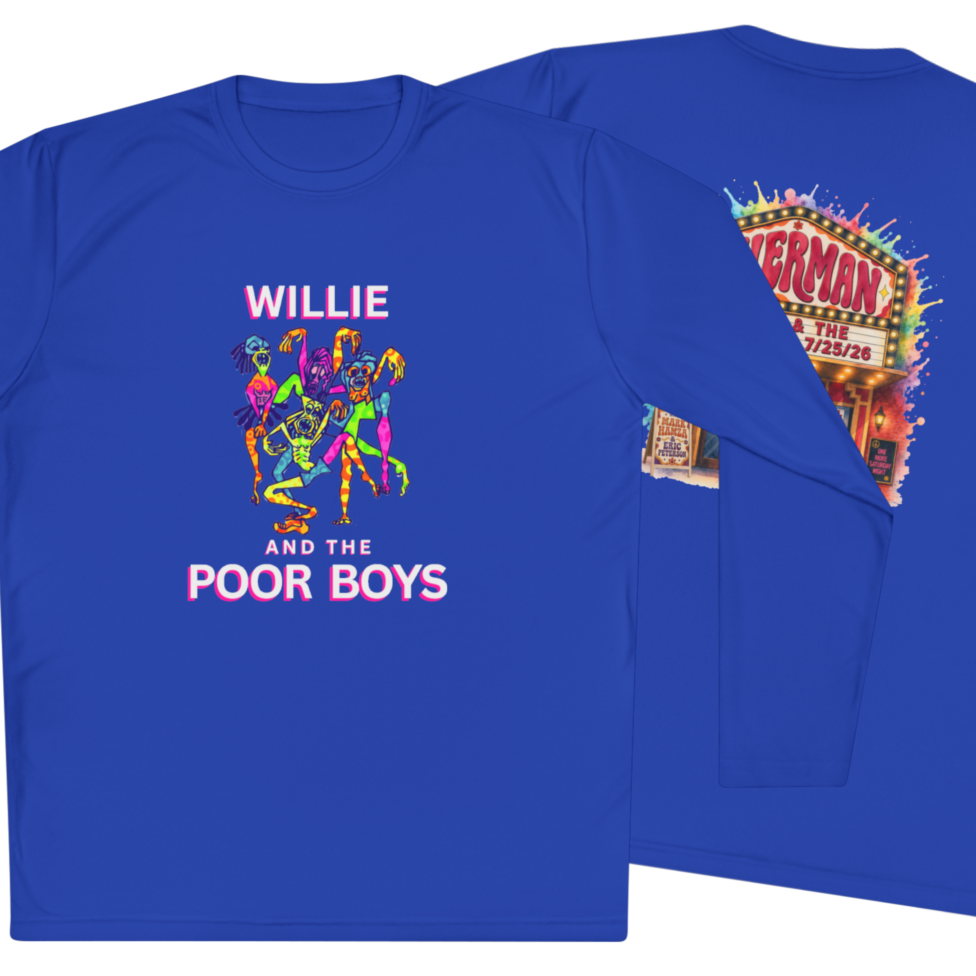 Lightweight Willie & The Poor Boys Sherman Reunion Artwork Long Sleeve Tee