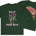 Medium Weight Long Sleeve Tee - Willie & The Poor Boys Sherman Reunion Artwork