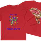Medium Weight Long Sleeve Tee - Willie & The Poor Boys Sherman Reunion Artwork
