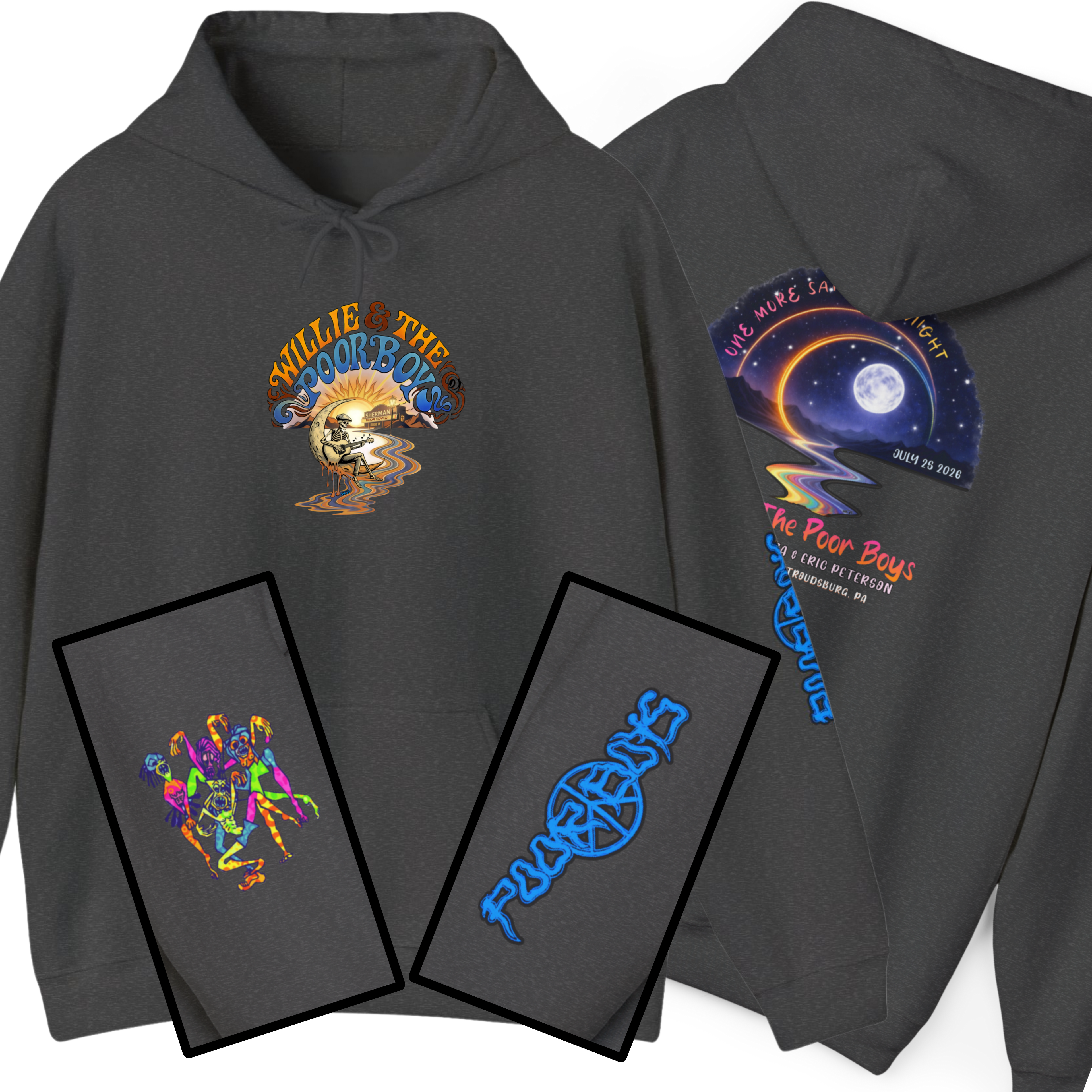 Unisex Willie & The Poor Boys Winding Road Artwork Hoodie Sweatshirt