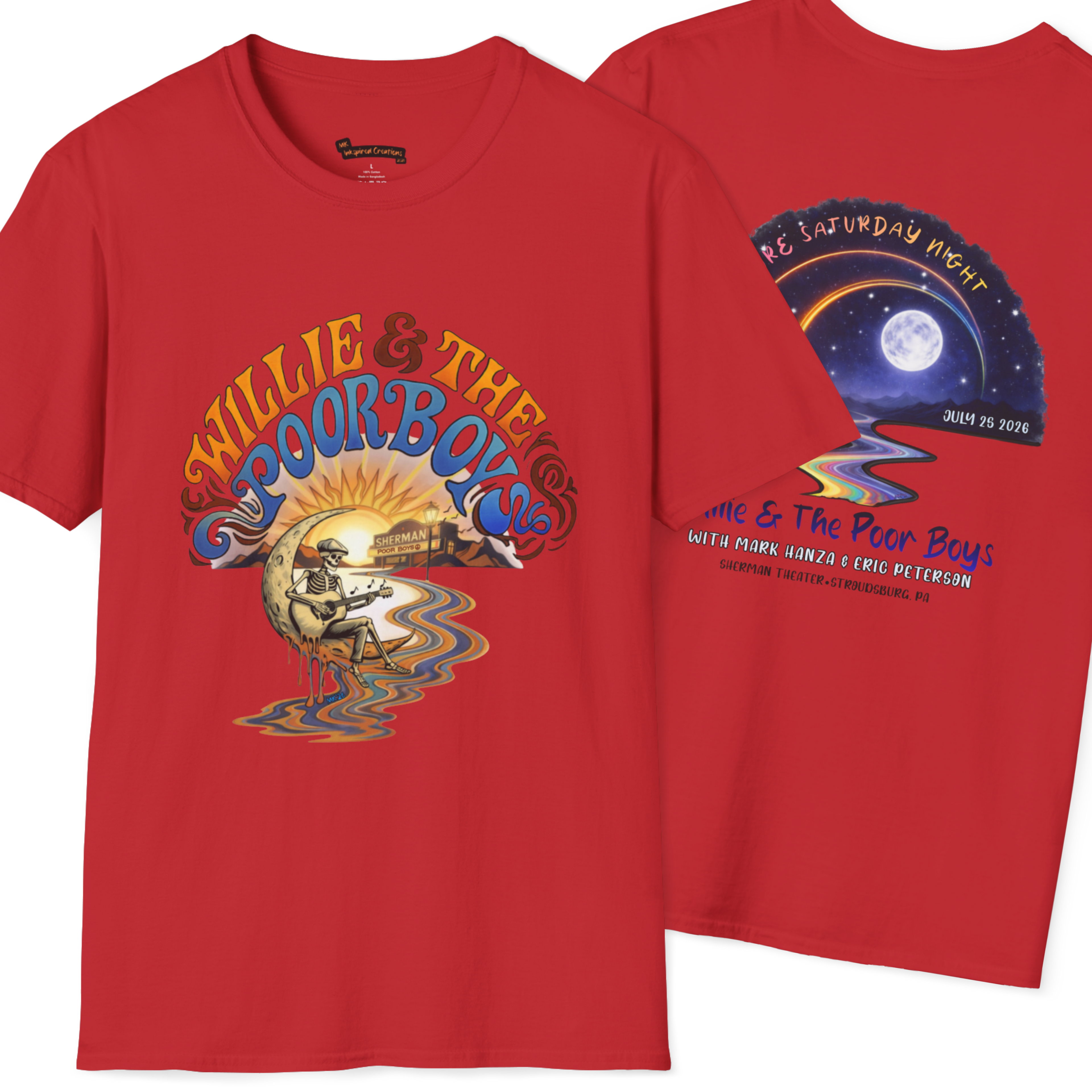 Unisex Willie & The Poor Boys Winding Road Artwork Softstyle T-Shirt
