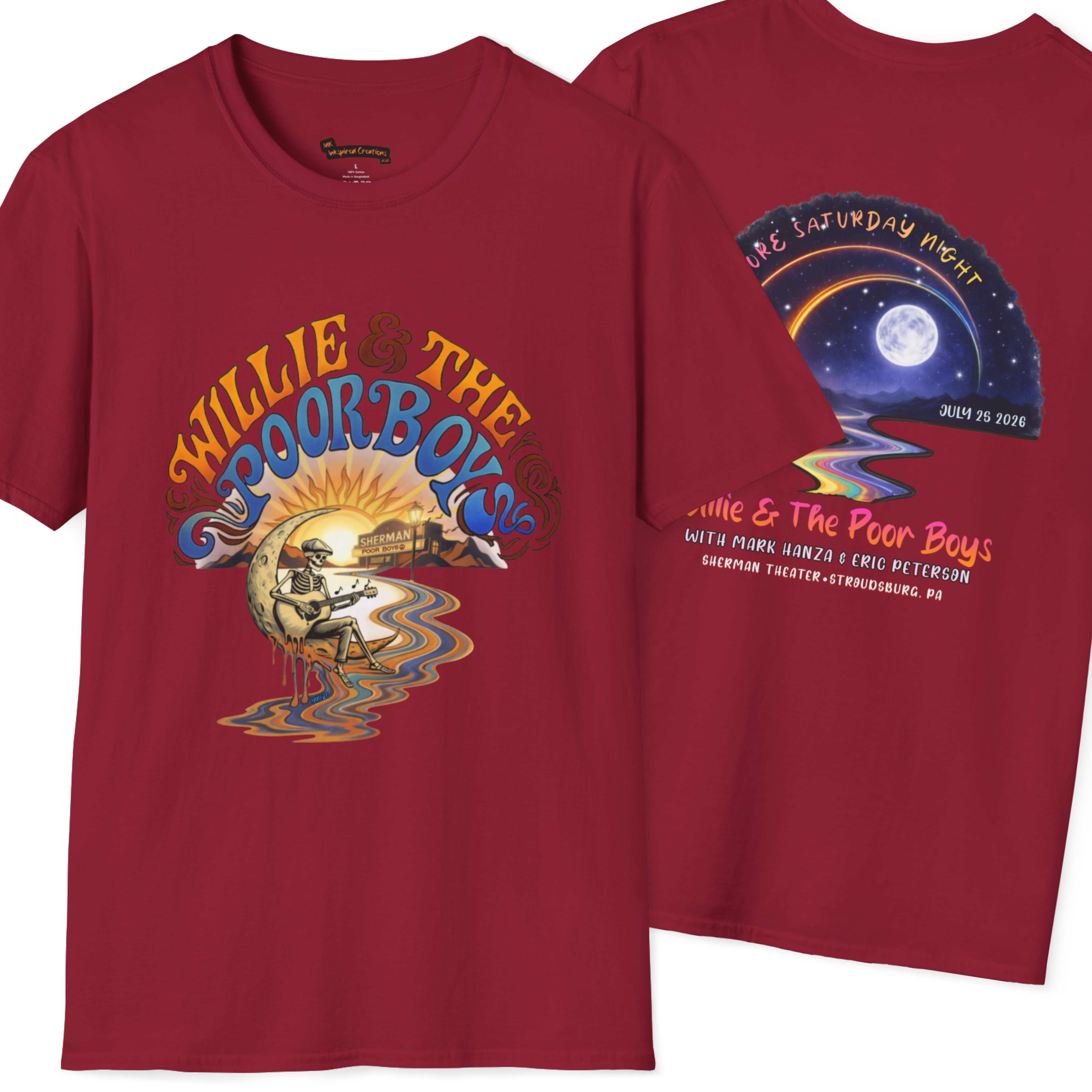 Unisex Willie & The Poor Boys Winding Road Artwork Softstyle T-Shirt