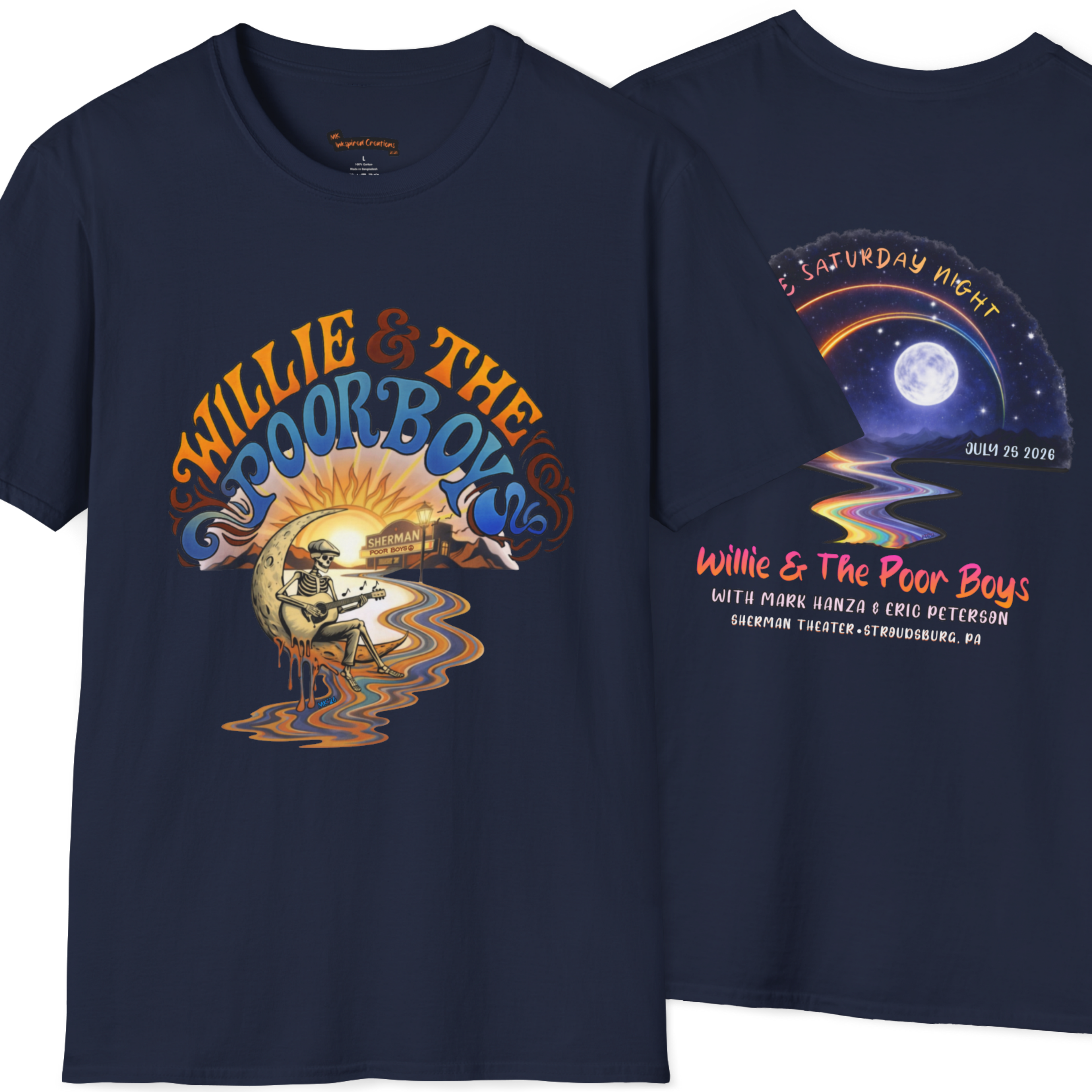 Unisex Willie & The Poor Boys Winding Road Artwork Softstyle T-Shirt