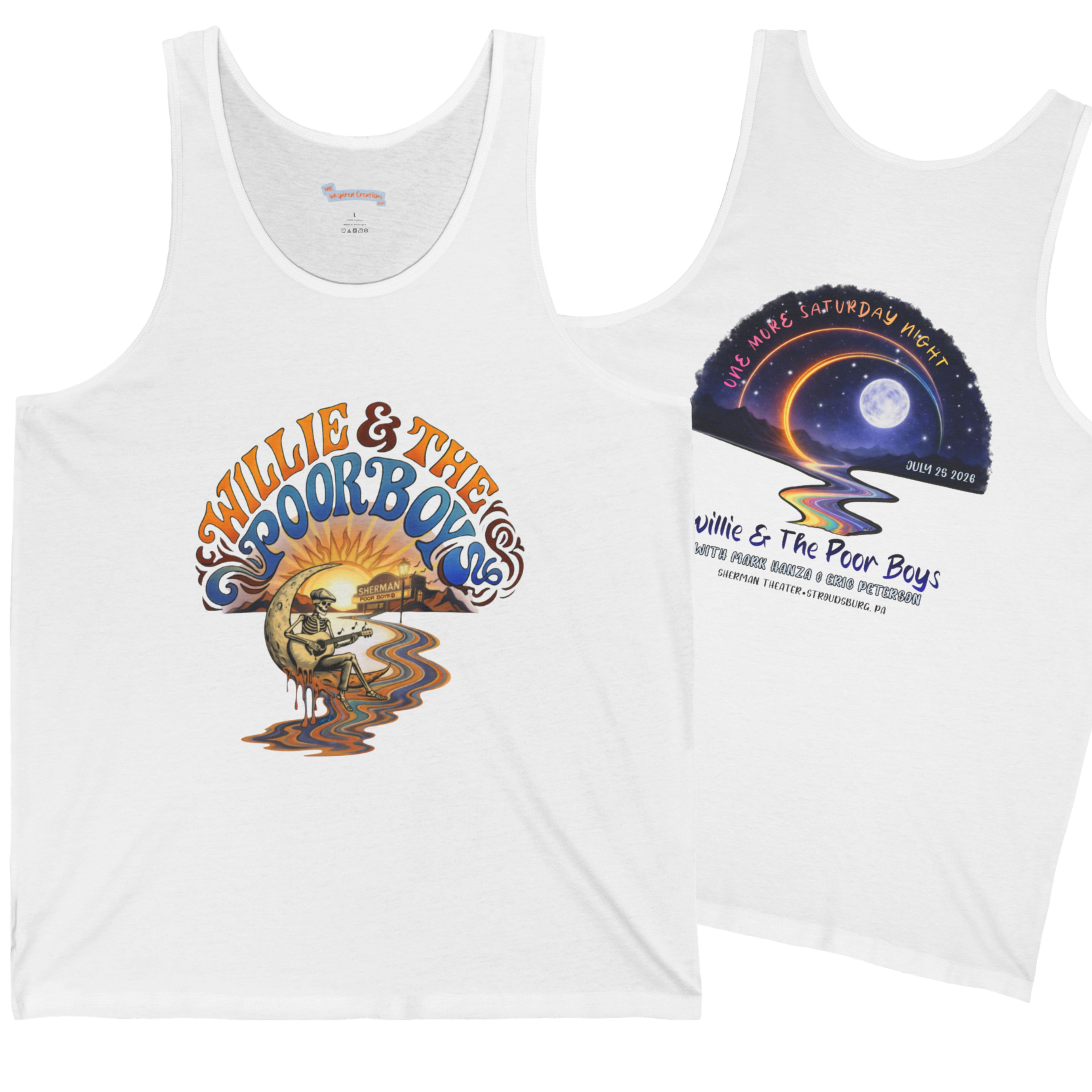 Unisex Willie & The Poor Boys Winding Road Artwork Tank Top