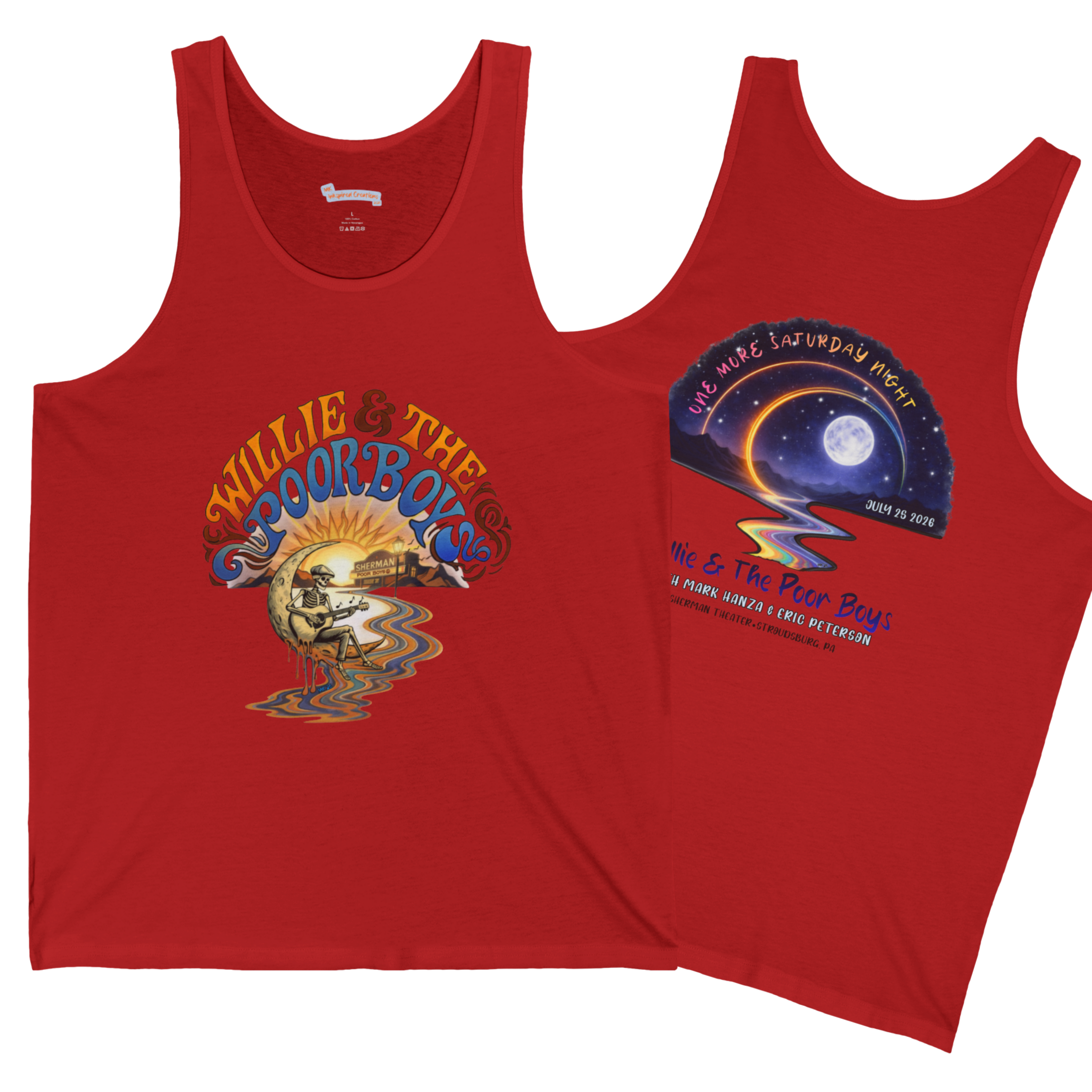 Unisex Willie & The Poor Boys Winding Road Artwork Tank Top