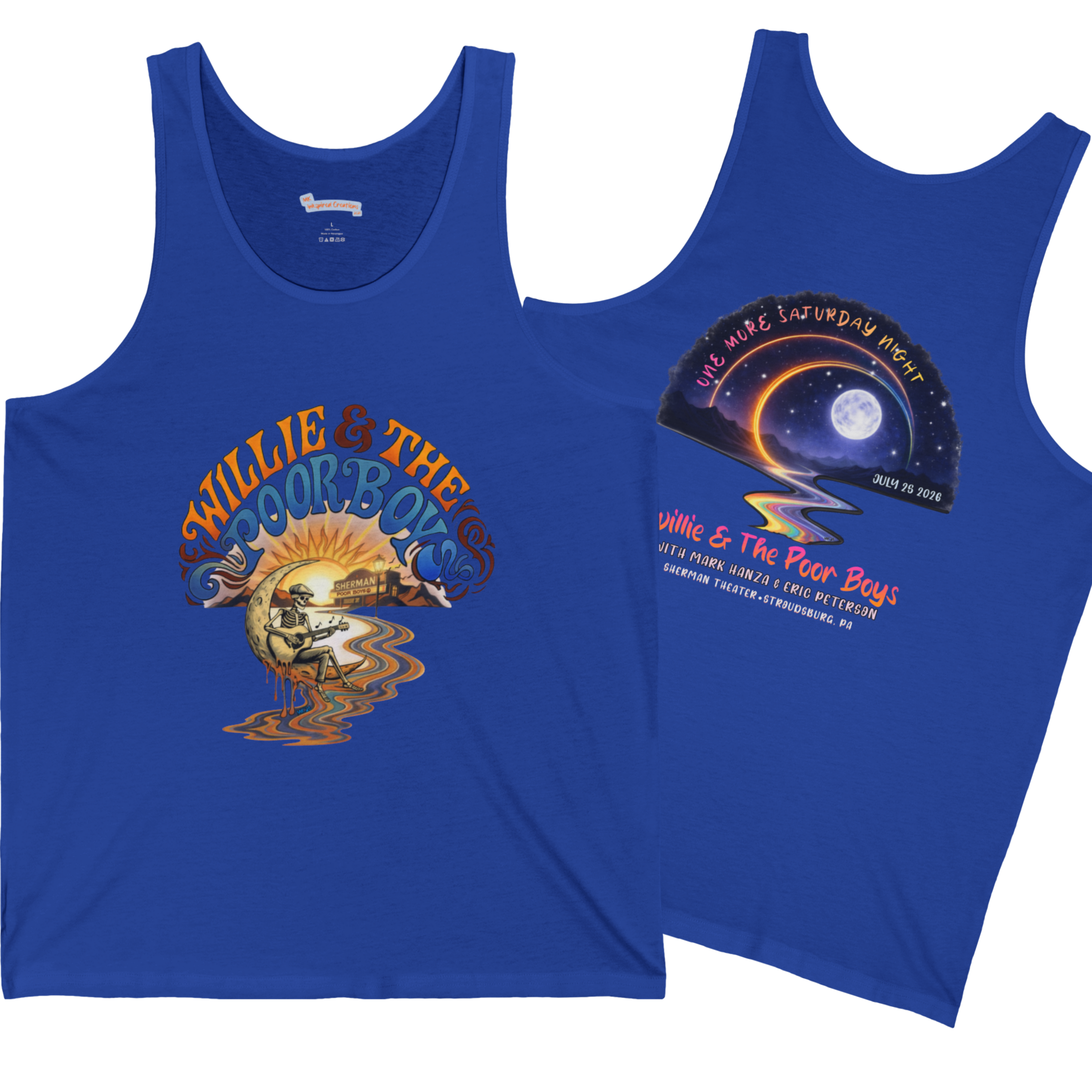 Unisex Willie & The Poor Boys Winding Road Artwork Tank Top