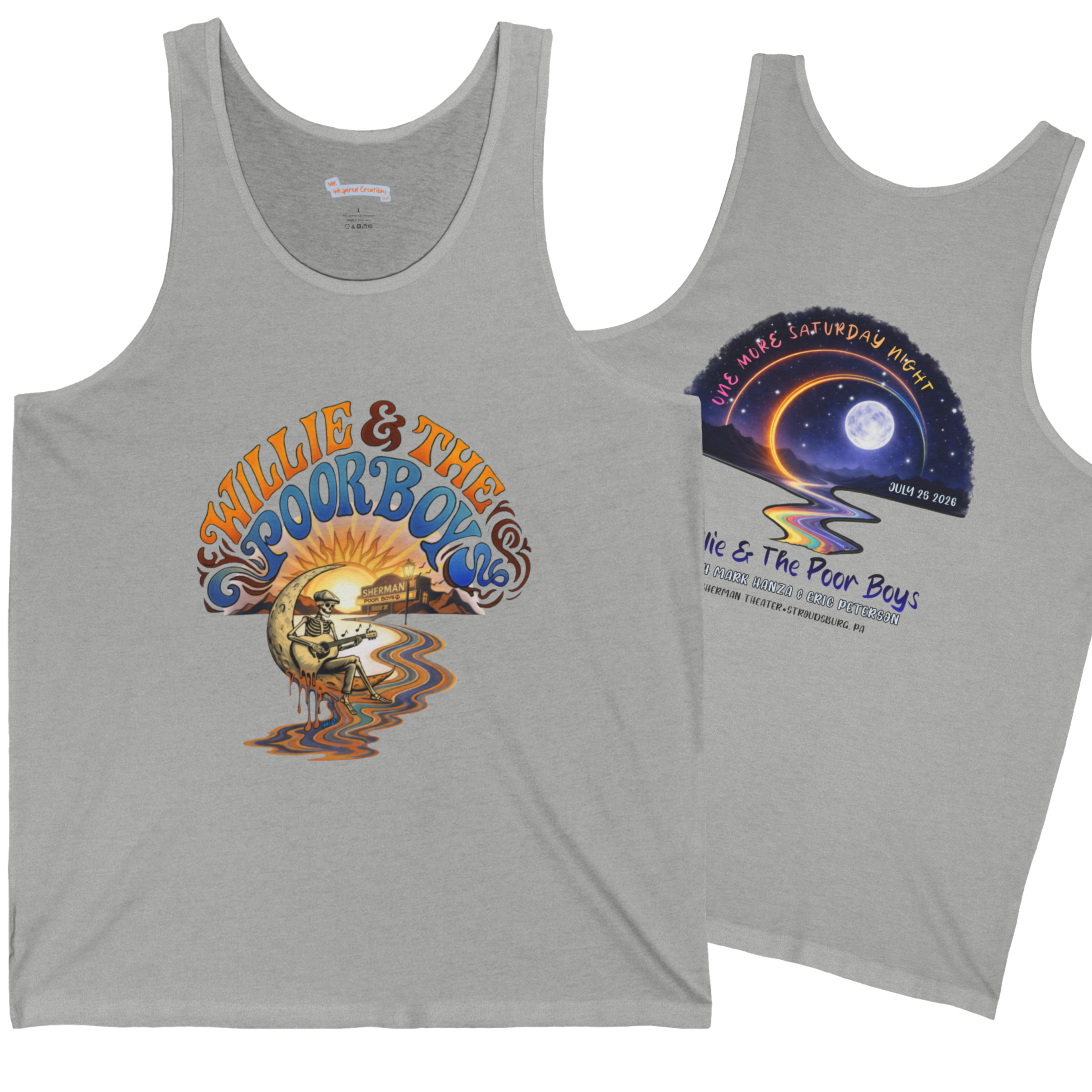Unisex Willie & The Poor Boys Winding Road Artwork Tank Top