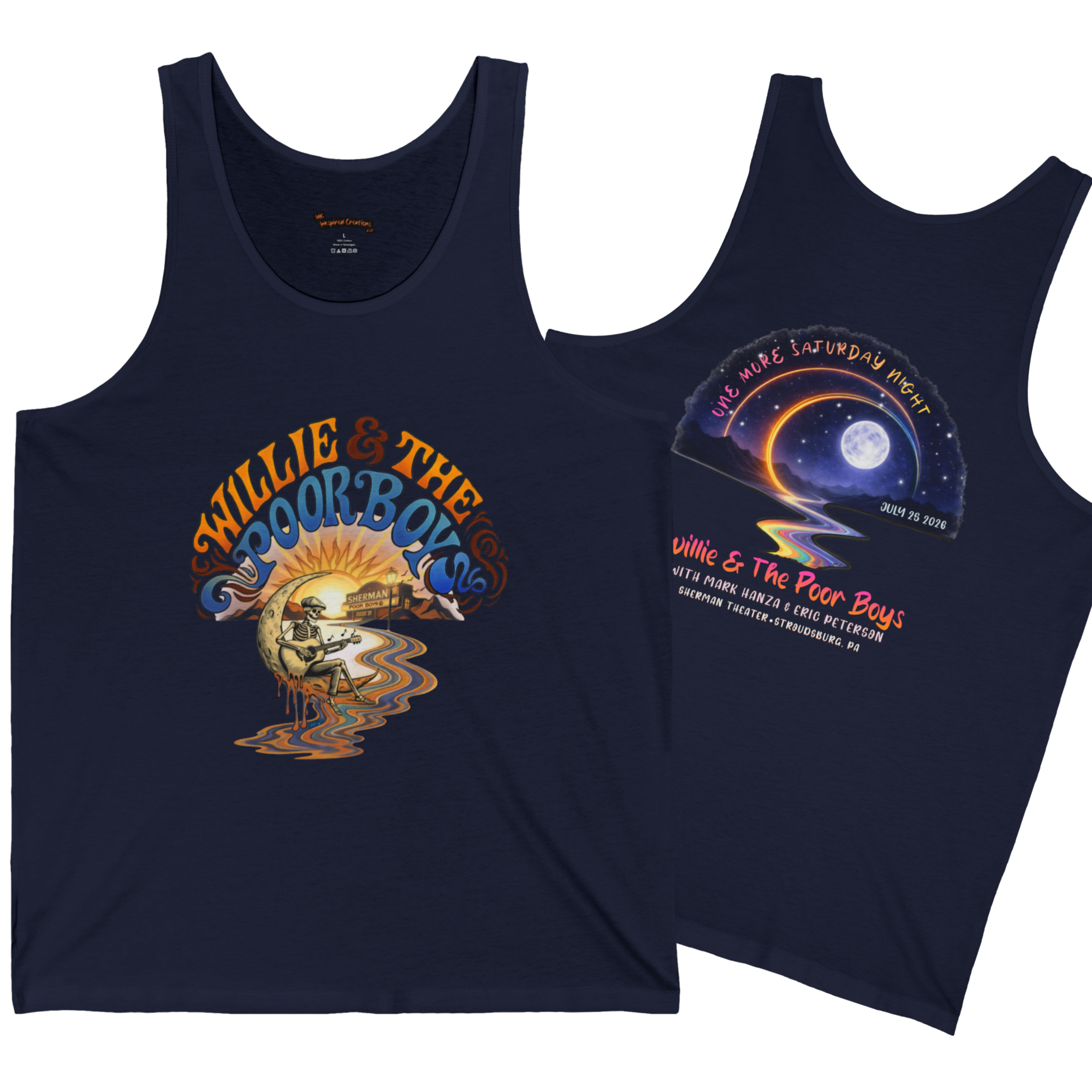 Unisex Willie & The Poor Boys Winding Road Artwork Tank Top