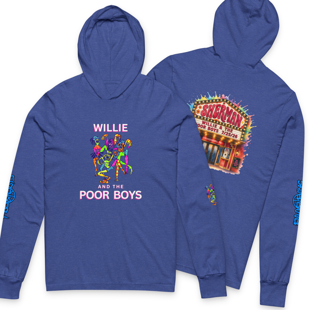 Willie & The Poor Boys Classic Logo Splash Hooded Long Sleeve Tee