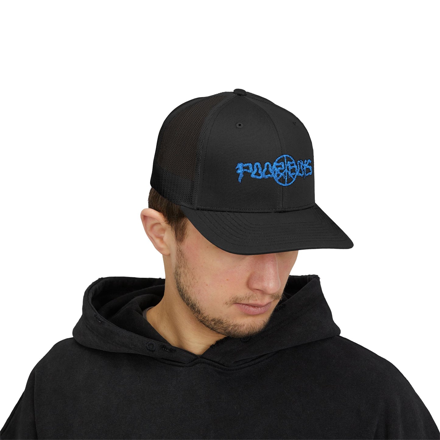 Poor Boys Logo Snapback Trucker Cap / Mesh Back