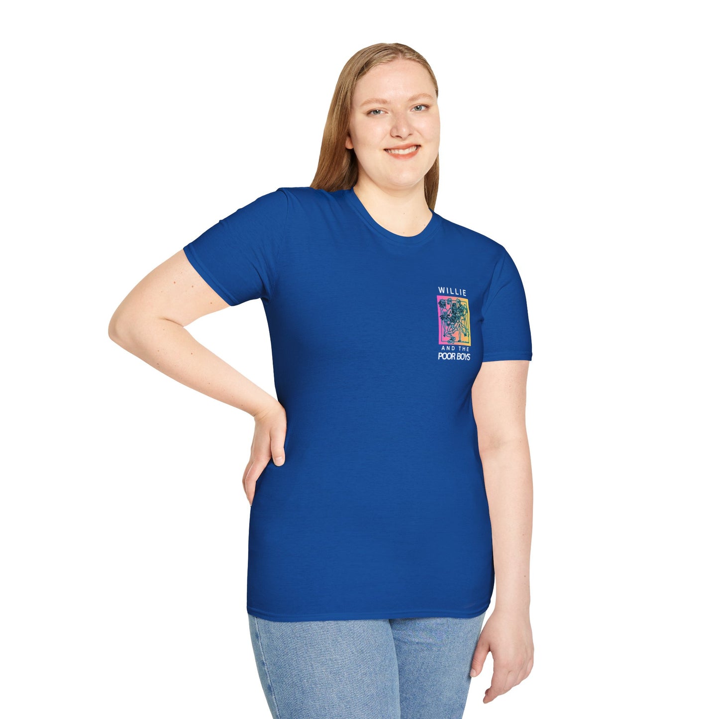 Solid Colors – 2025 Reunion Tee with Hand-Drawn Back Design and Pocket-Size Front Logo Softstyle T-Shirt (Various Colors Available)
