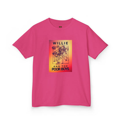 Kids Tee - "One More Saturday Night" with Instruments Artwork Back & Band Logo Front
