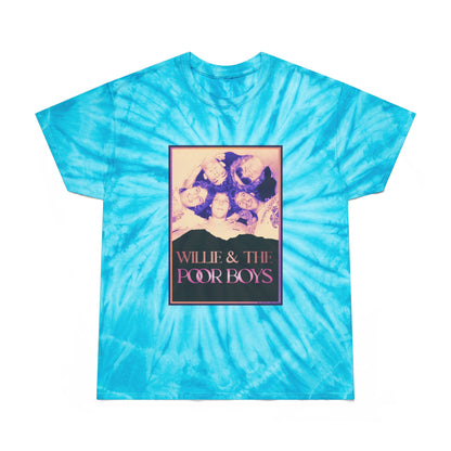 Tie-Dye - Vintage Photo Front with "Music & Memories" Artwork Back  - Unisex T-Shirt (4 colors available)