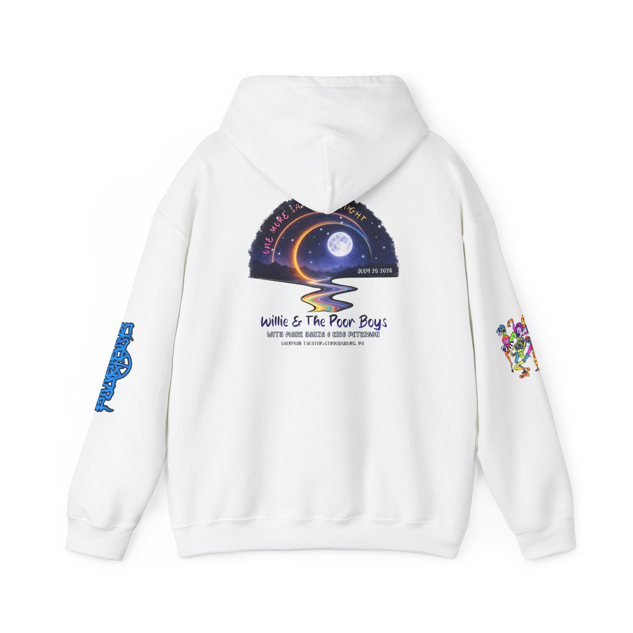 Unisex Willie & The Poor Boys Winding Road Artwork Hoodie Sweatshirt