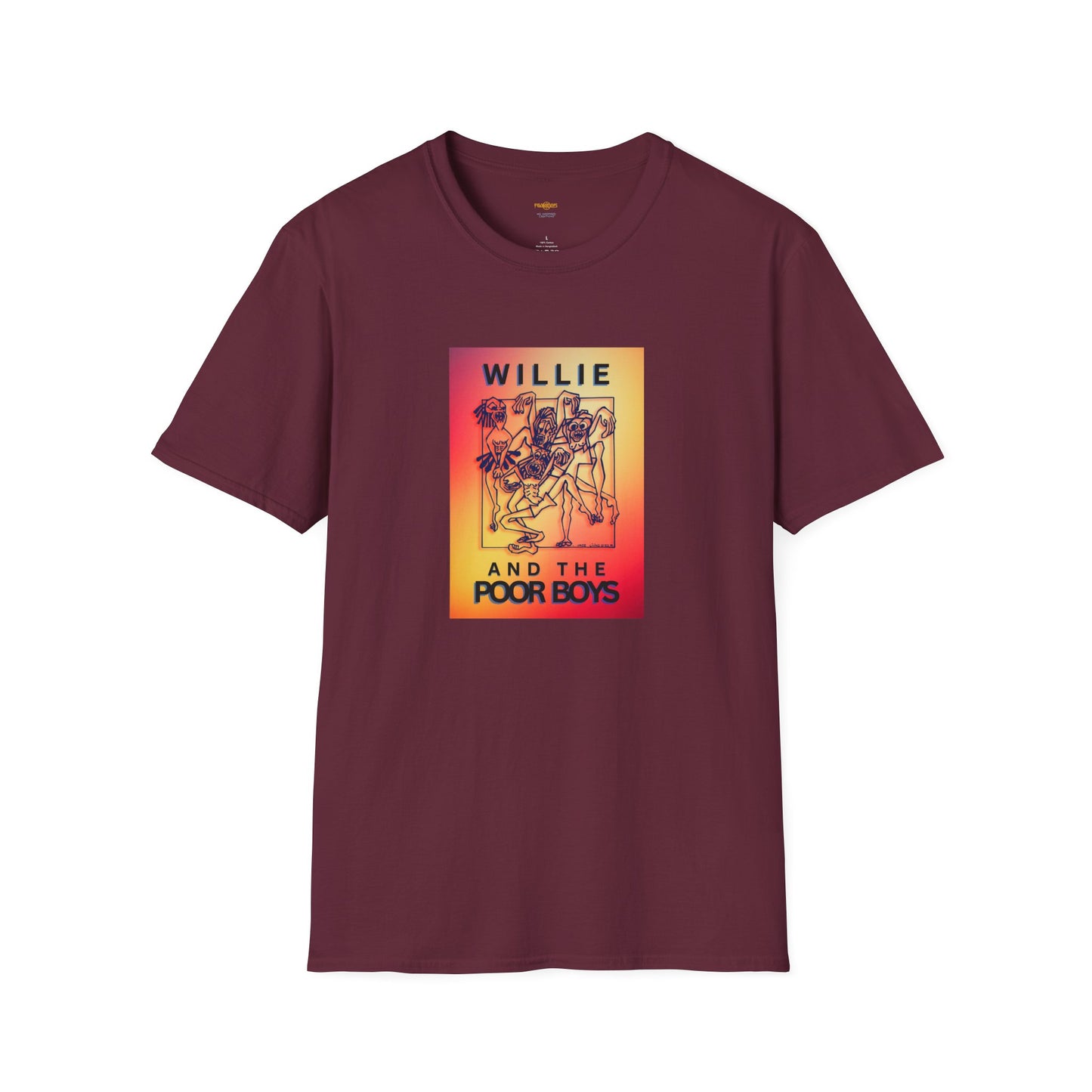 Solid Colors - "40 Years of Music & Memories" Back with Full Color Logo Front - Softstyle T-Shirt (Various Colors Available)