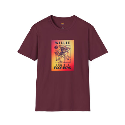 Solid Colors - "40 Years of Music & Memories" Back with Full Color Logo Front - Softstyle T-Shirt (Various Colors Available)