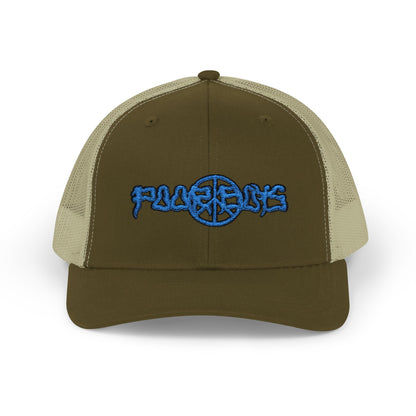 Poor Boys Logo Snapback Trucker Cap / Mesh Back