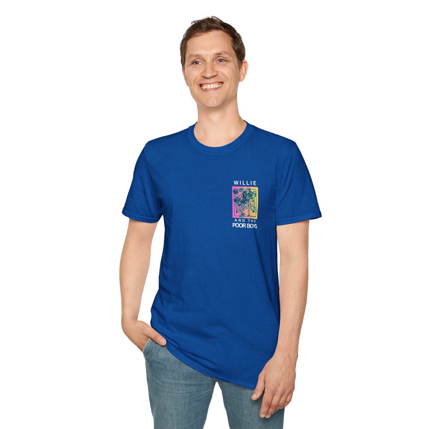Solid Colors – 2025 Reunion Tee with Hand-Drawn Back Design and Pocket-Size Front Logo Softstyle T-Shirt (Various Colors Available)
