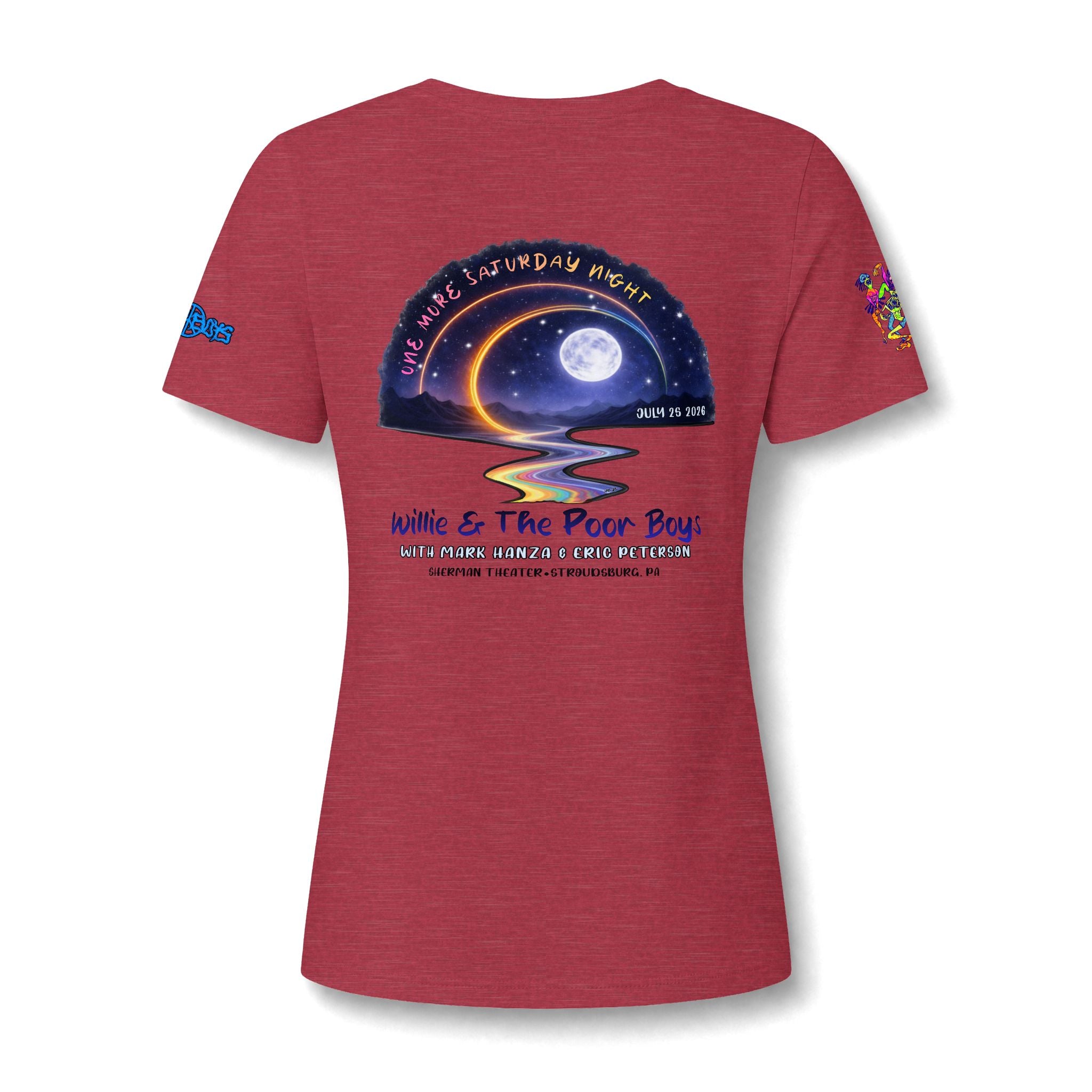 Willie & The Poor Boys Reunion 2026 - Women’s V-Neck Tee