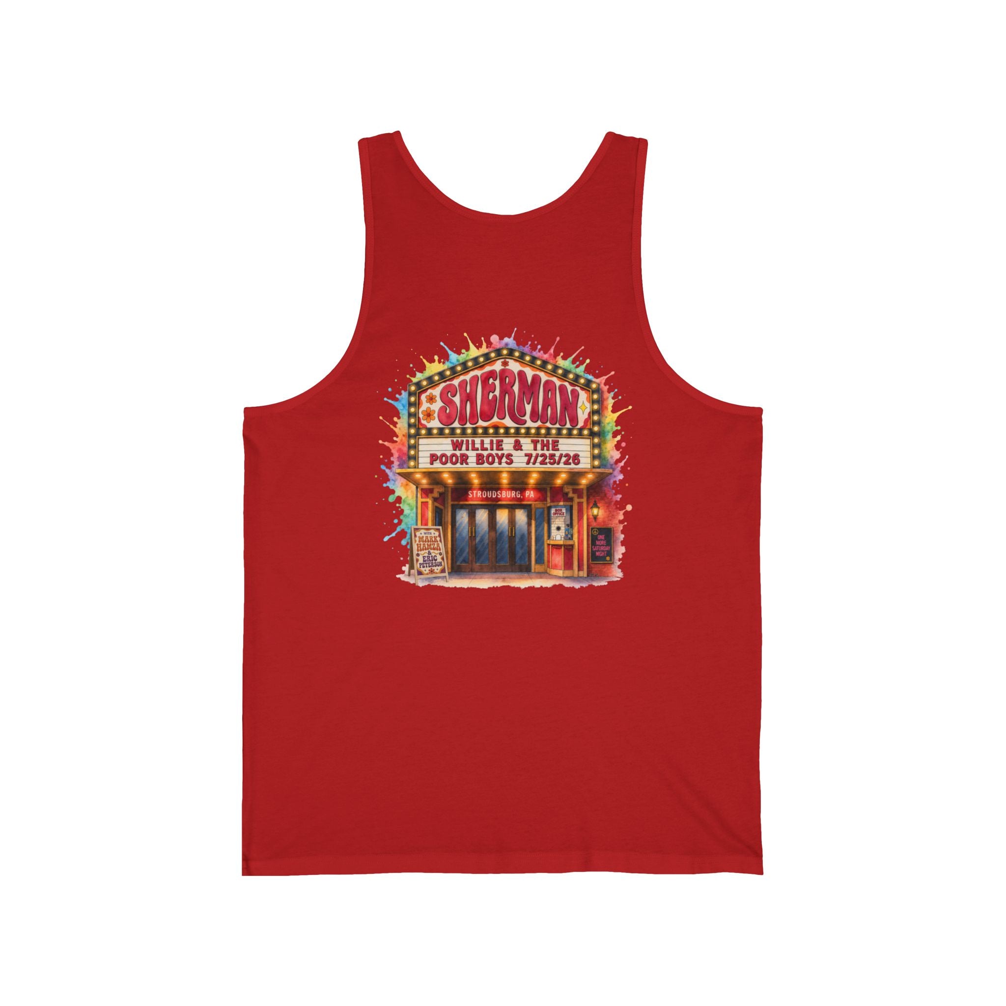 Unisex Willie & The Poor Boys Sherman Reunion Artwork Tank Top