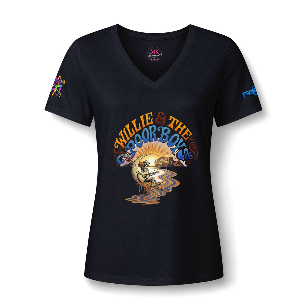 Willie & The Poor Boys Reunion 2026 - Women’s V-Neck Tee