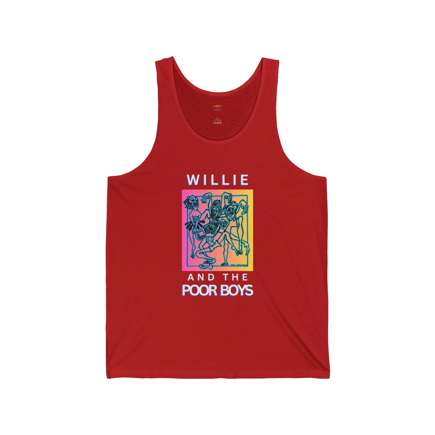 Unisex "Music & Memories" Artwork Back with Logo Front - Jersey Tank Top