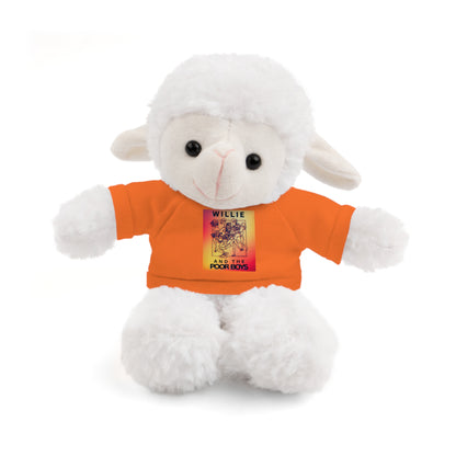 Willie & The Poor Boys 8" Plush Stuffed Animal – Choose 1 of 6 with Colorful T-Shirt