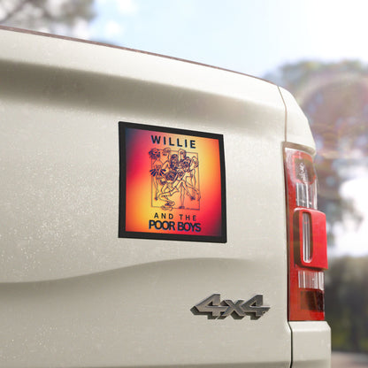 Willie & The Poor Boys Car Magnets – 3 Unique Designs