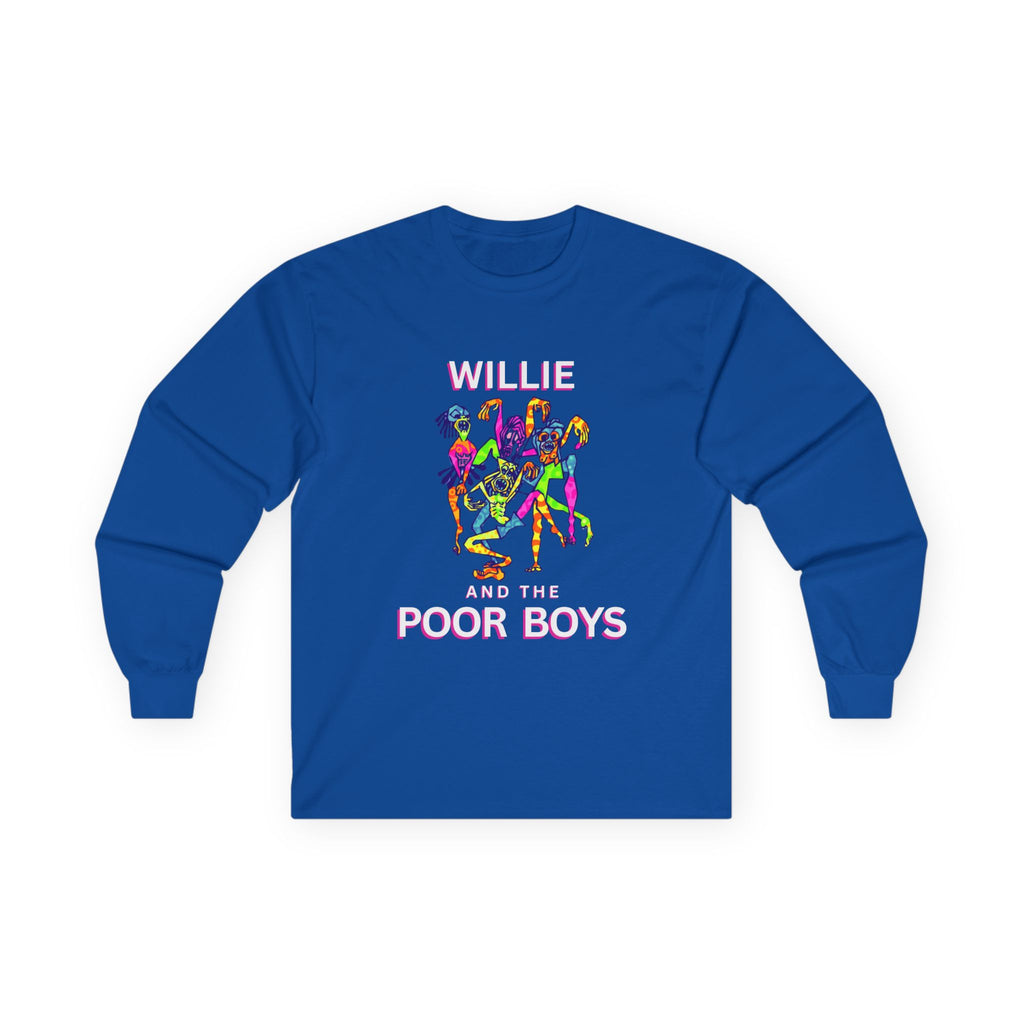 Medium Weight Long Sleeve Tee - Willie & The Poor Boys Sherman Reunion Artwork