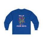Medium Weight Long Sleeve Tee - Willie & The Poor Boys Sherman Reunion Artwork