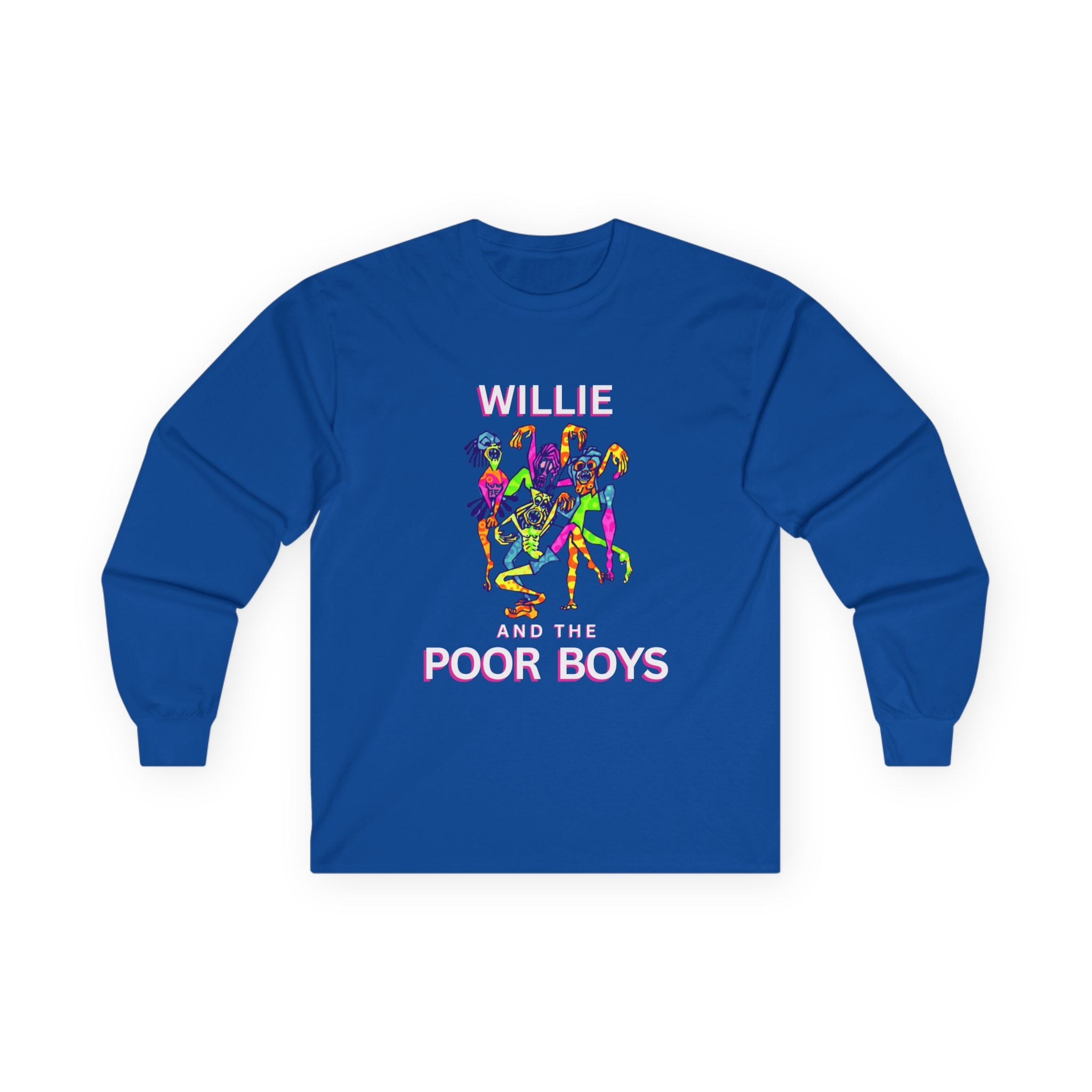 Medium Weight Long Sleeve Tee - Willie & The Poor Boys Sherman Reunion Artwork