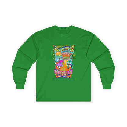 Unisex Long Sleeve Tee - 2025 Reunion Hand-Drawn Front with "Music & Memories" Artwork Back (Various Colors Available)