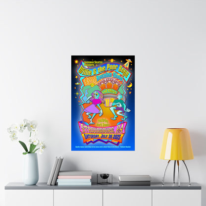 Limited Edition Reunion Poster – Willie and the Poor Boys - Artwork by Gary Knize (Satin Finish)