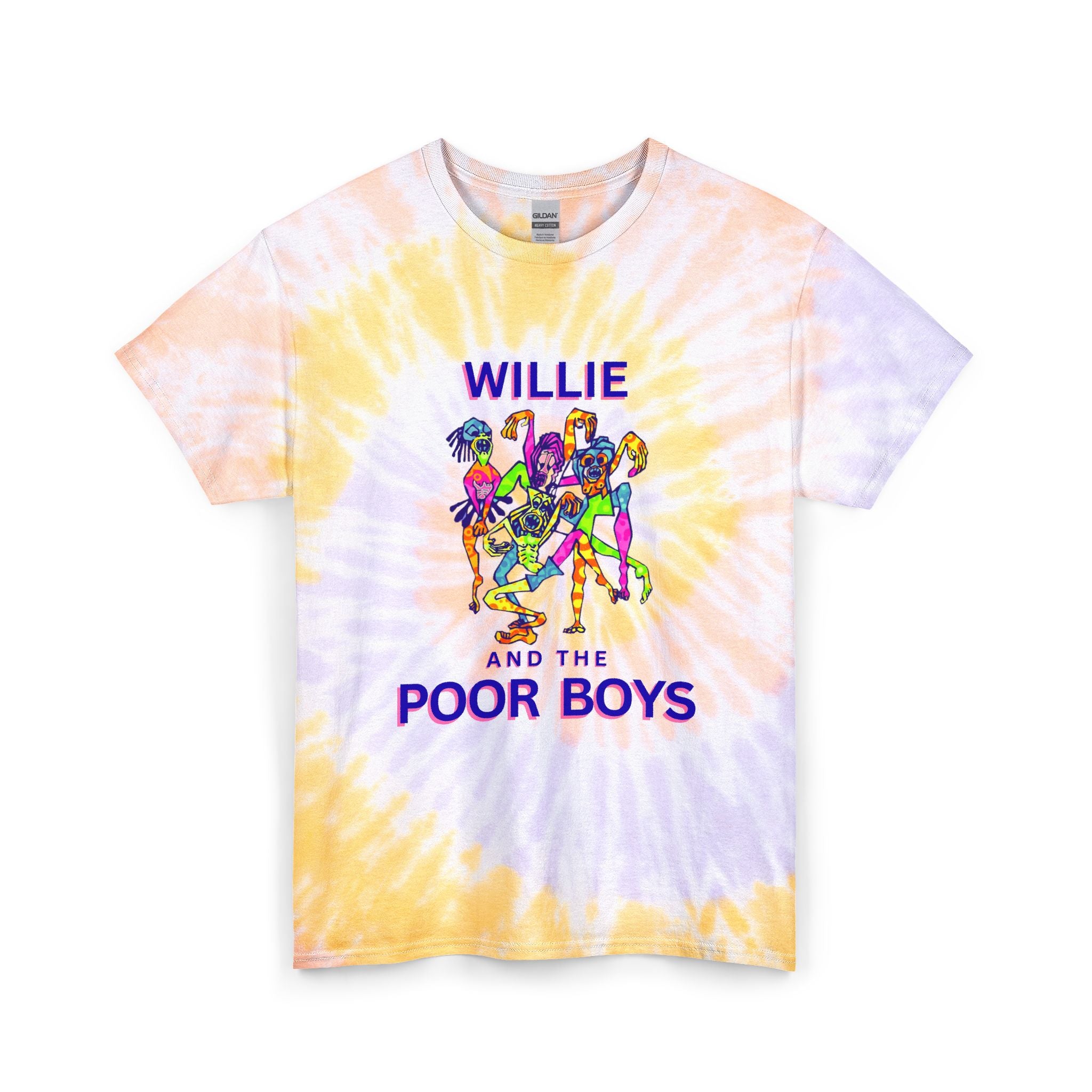 Unisex Willie & The Poor Boys Sherman Reunion Tie Dye Softstyle Cotton Tee