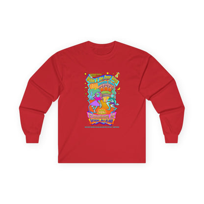 Unisex Long Sleeve Tee - 2025 Reunion Hand-Drawn Front with "Music & Memories" Artwork Back (Various Colors Available)