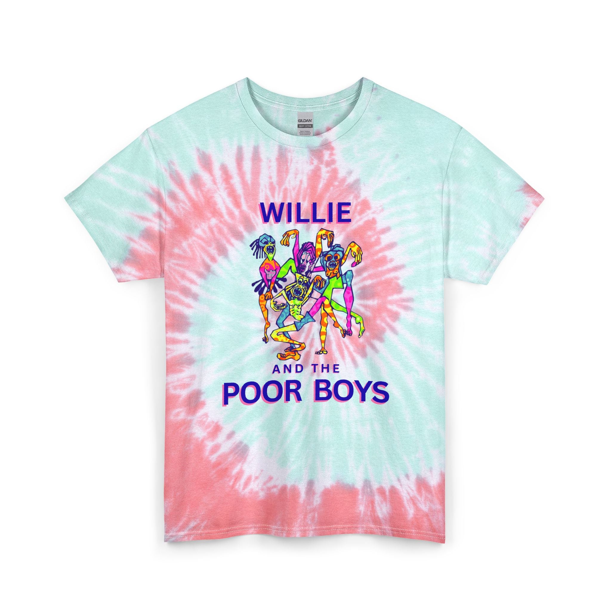 Unisex Willie & The Poor Boys Sherman Reunion Tie Dye Softstyle Cotton Tee