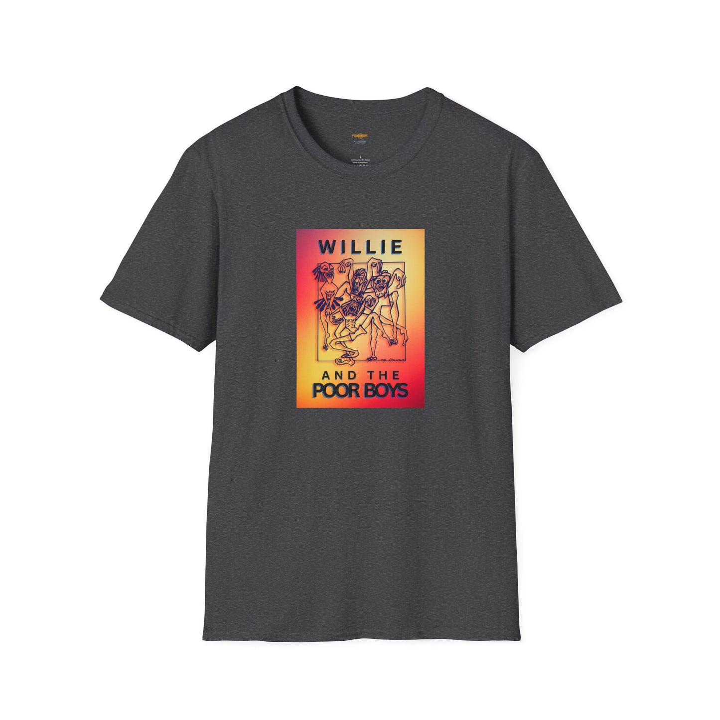 Solid Colors - "40 Years of Music & Memories" Back with Full Color Logo Front - Softstyle T-Shirt (Various Colors Available)