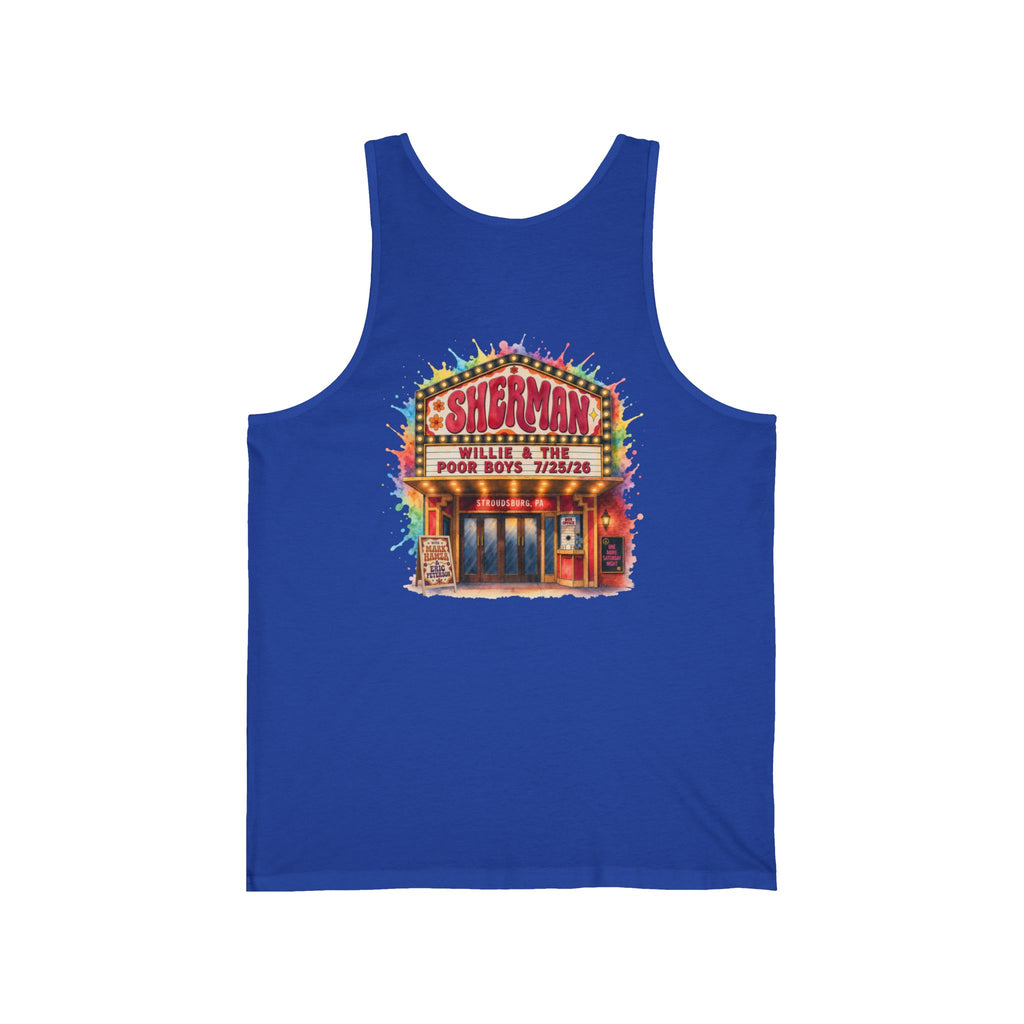 Unisex Willie & The Poor Boys Sherman Reunion Artwork Tank Top