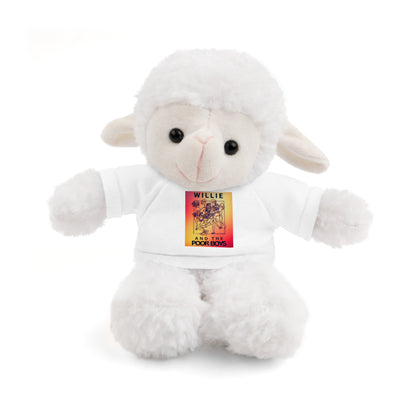 Willie & The Poor Boys 8" Plush Stuffed Animal – Choose 1 of 6 with Colorful T-Shirt