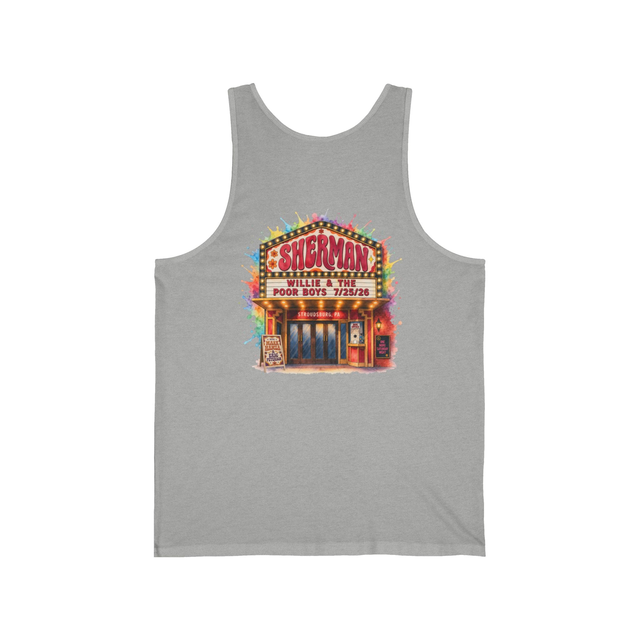 Unisex Willie & The Poor Boys Sherman Reunion Artwork Tank Top