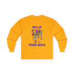 Medium Weight Long Sleeve Tee - Willie & The Poor Boys Sherman Reunion Artwork