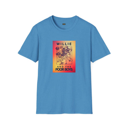 Solid Colors - "40 Years of Music & Memories" Back with Full Color Logo Front - Softstyle T-Shirt (Various Colors Available)
