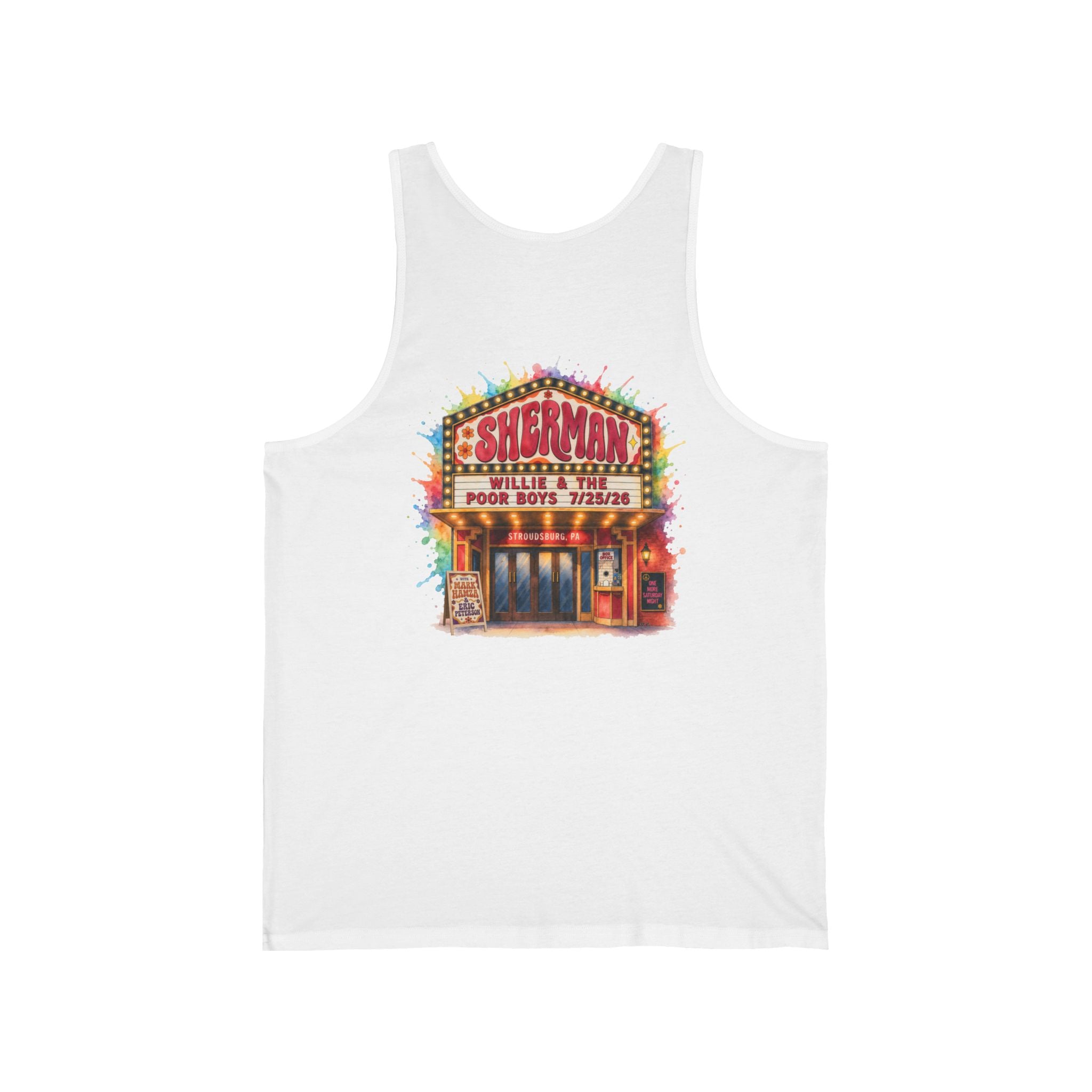 Unisex Willie & The Poor Boys Sherman Reunion Artwork Tank Top