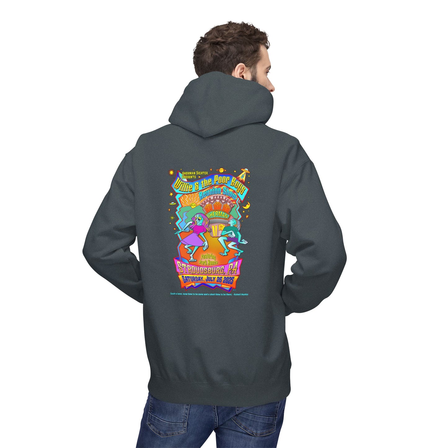 Unisex Reunion Hoodie – 2025 Reunion Poster Design Back with Front Logo (Various Colors Available)