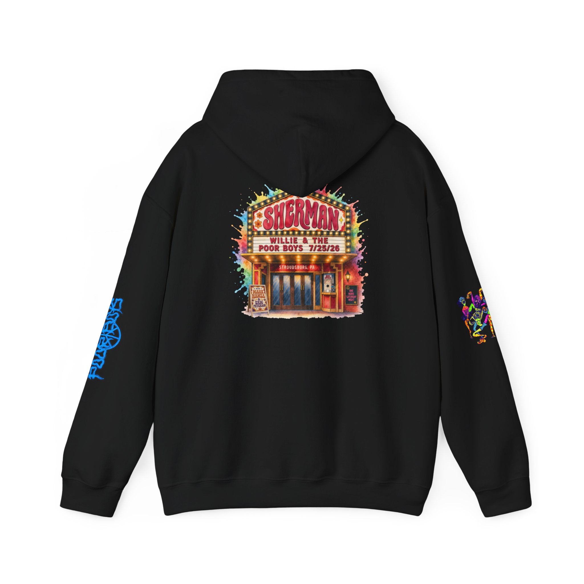 Unisex Willie & The Poor Boys Sherman Reunion Artwork Hoodie Sweatshirt